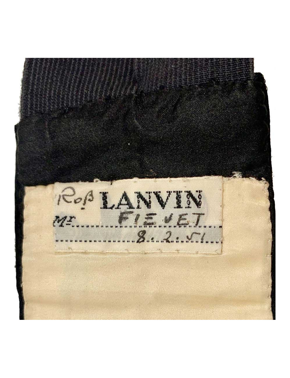 Ceinture de smoking LANVIN noire