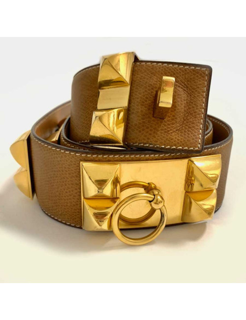Ceinture CDC HERMES cuir gold