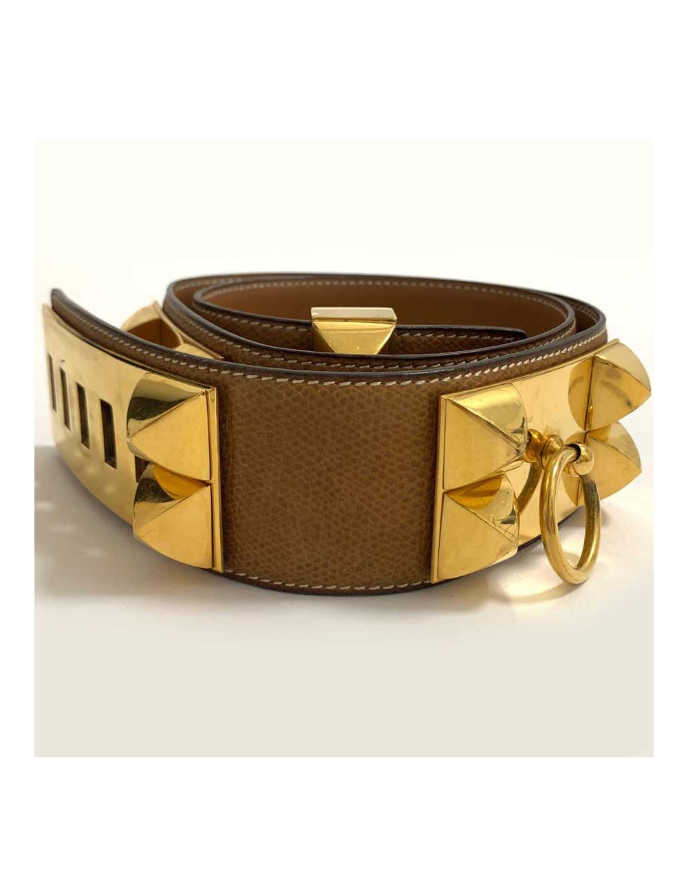 Ceinture CDC HERMES cuir gold
