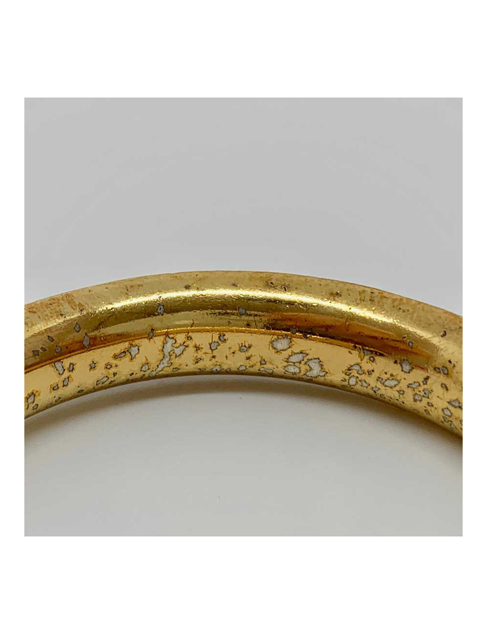 Bracelet HERMES laiton doré et cuir