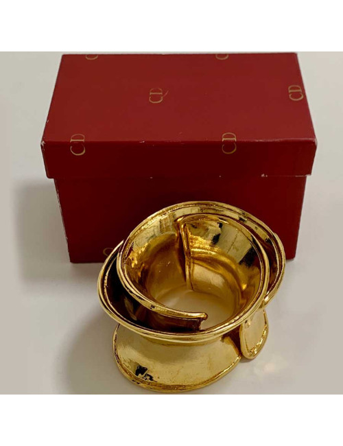 Manchettes CHRISTIAN DIOR dorées vintage