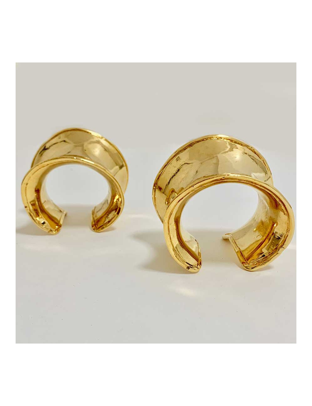 Manchettes CHRISTIAN DIOR dorées vintage