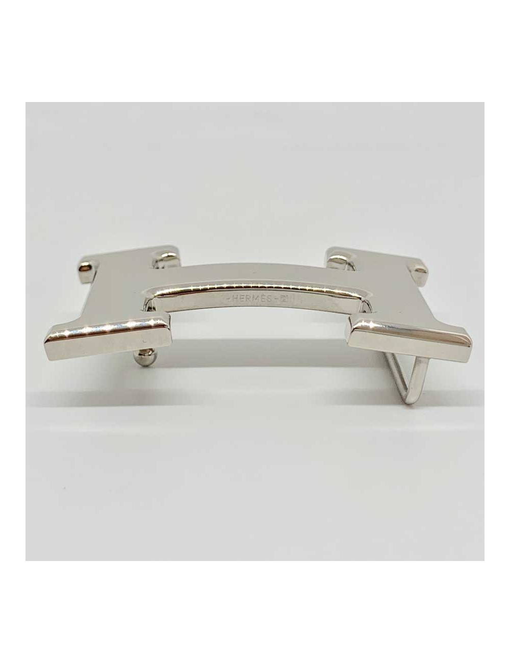 Boucle H HERMES argent
