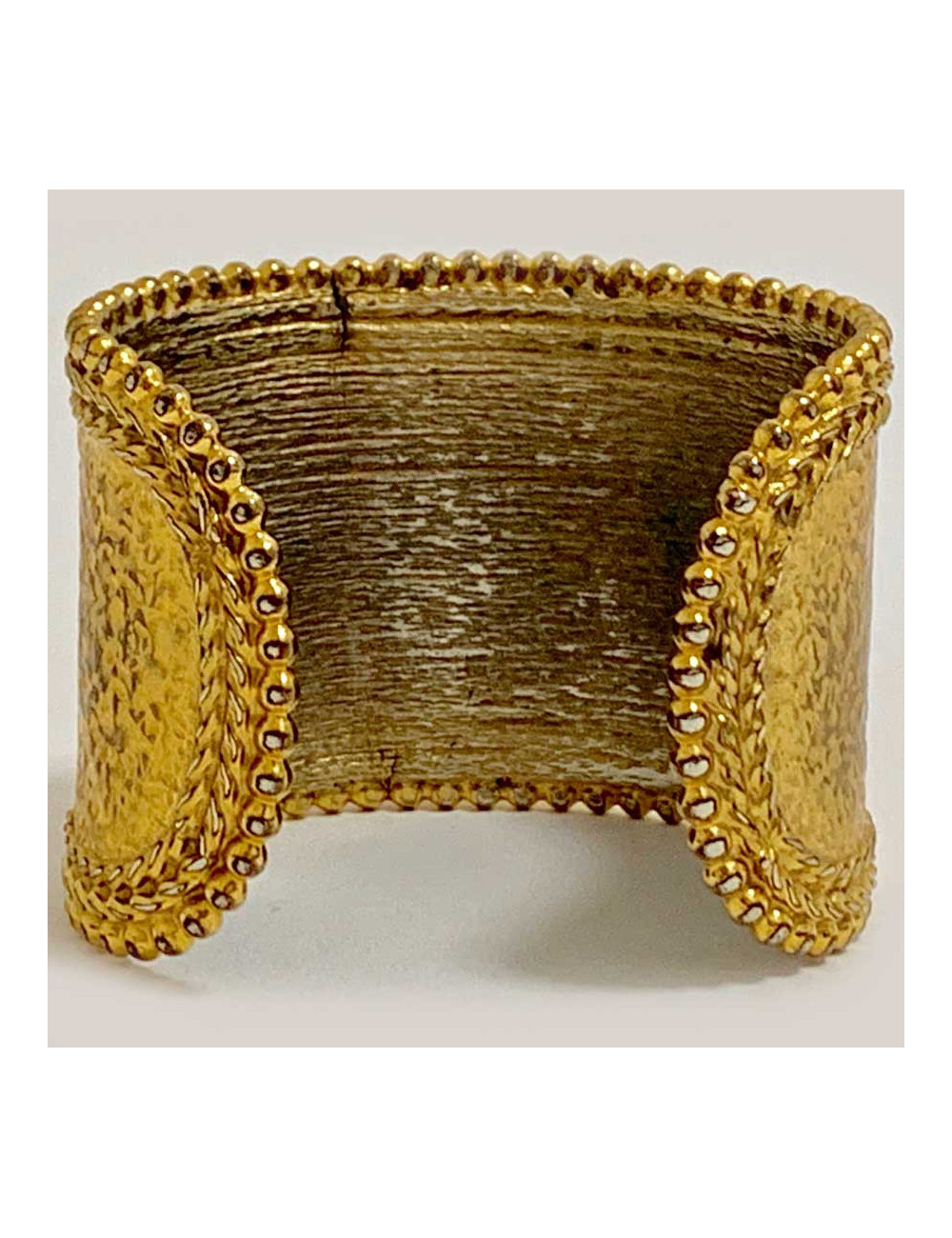 Manchette occasion dorée attribuée à la Maison DIOR