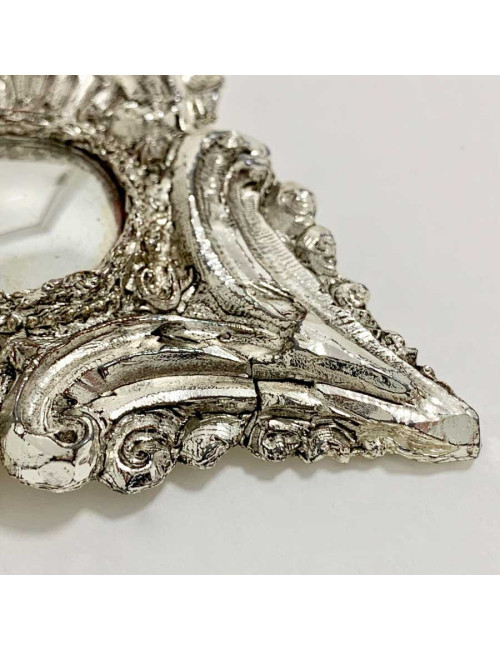 Broche LACROIX argenté et miroir