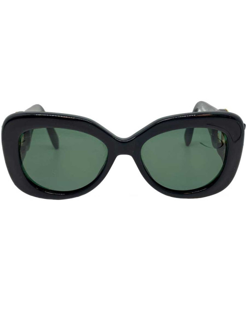 Lunettes CHANEL occasion CC doré et actétate noir