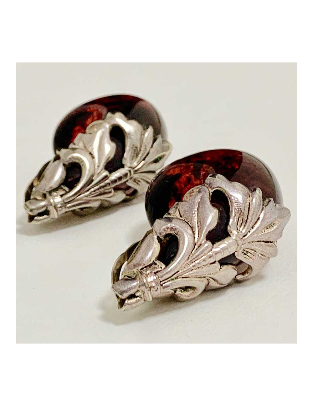 Boucles d'oreilles Isabel Canovas ambre