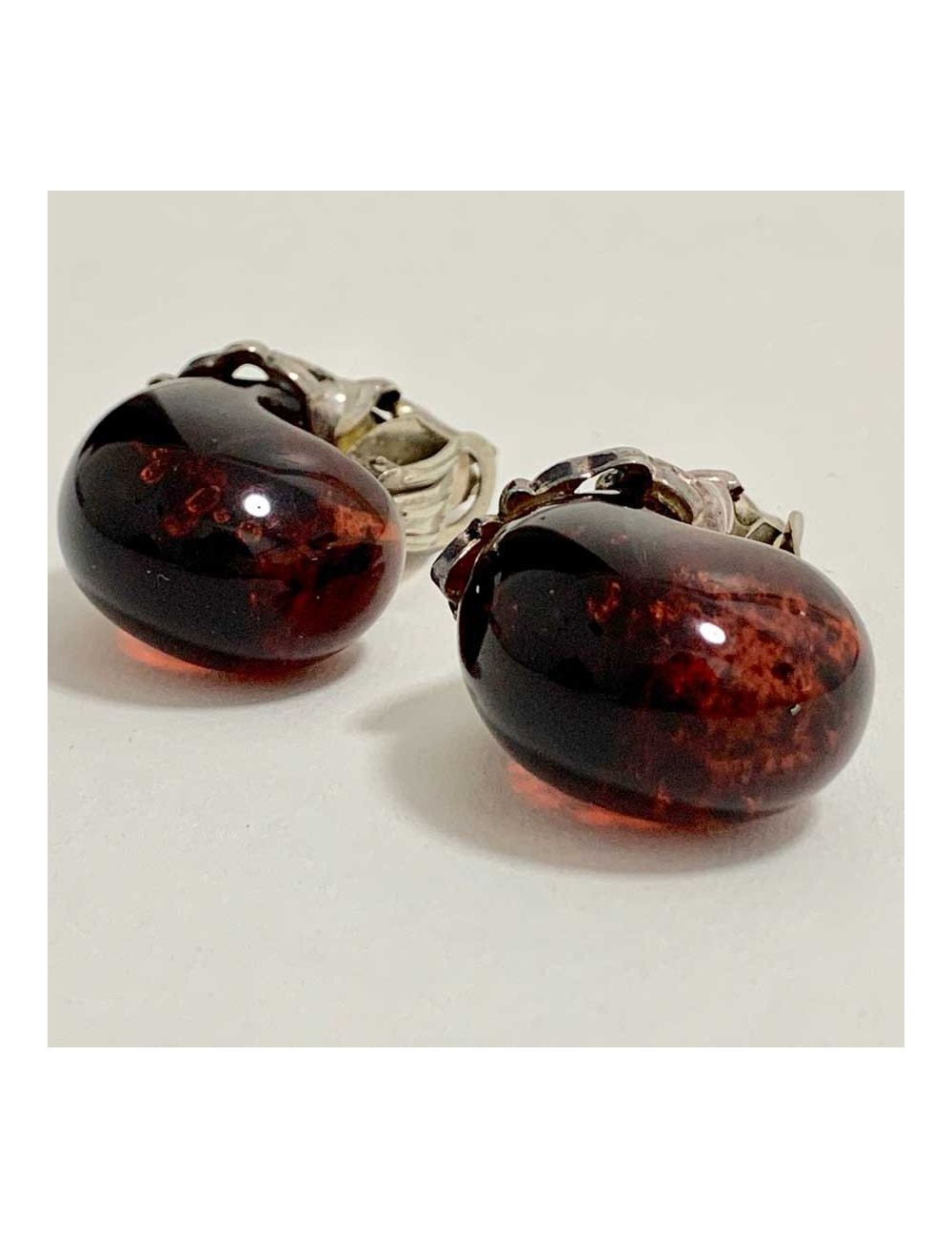 Boucles d'oreilles Isabel Canovas ambre