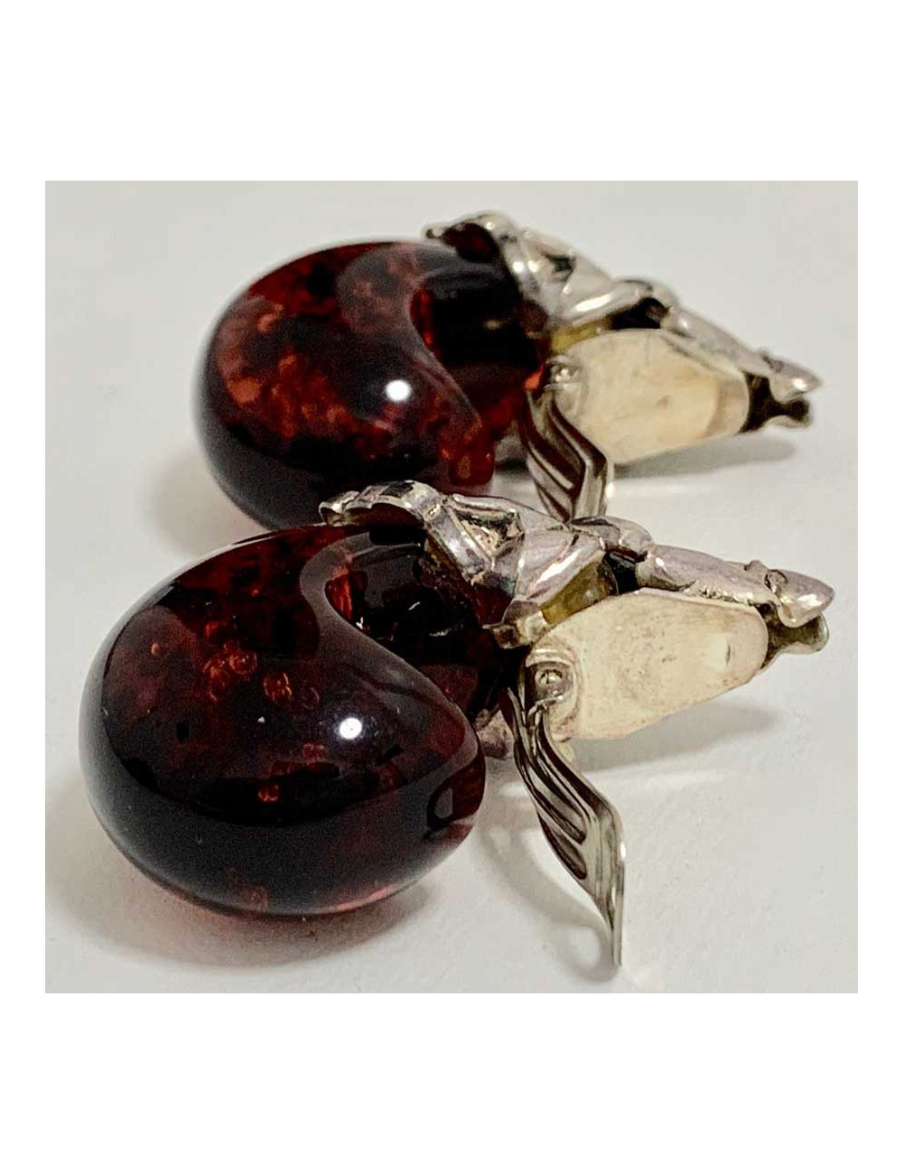 Boucles d'oreilles Isabel Canovas ambre