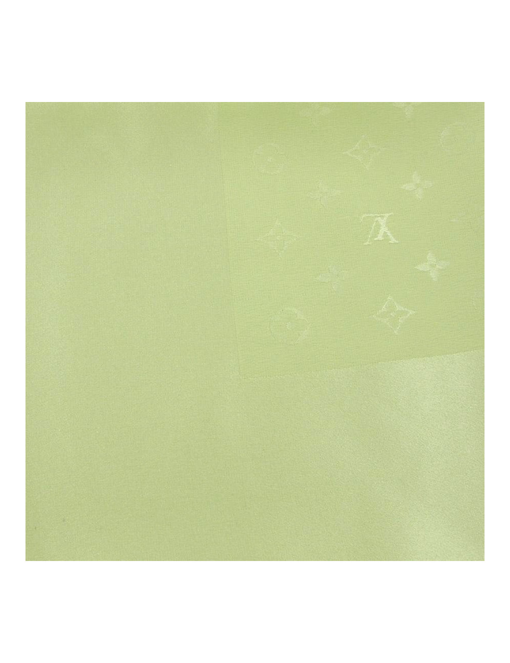 Foulard LOUIS VUITTON vert pomme en soie