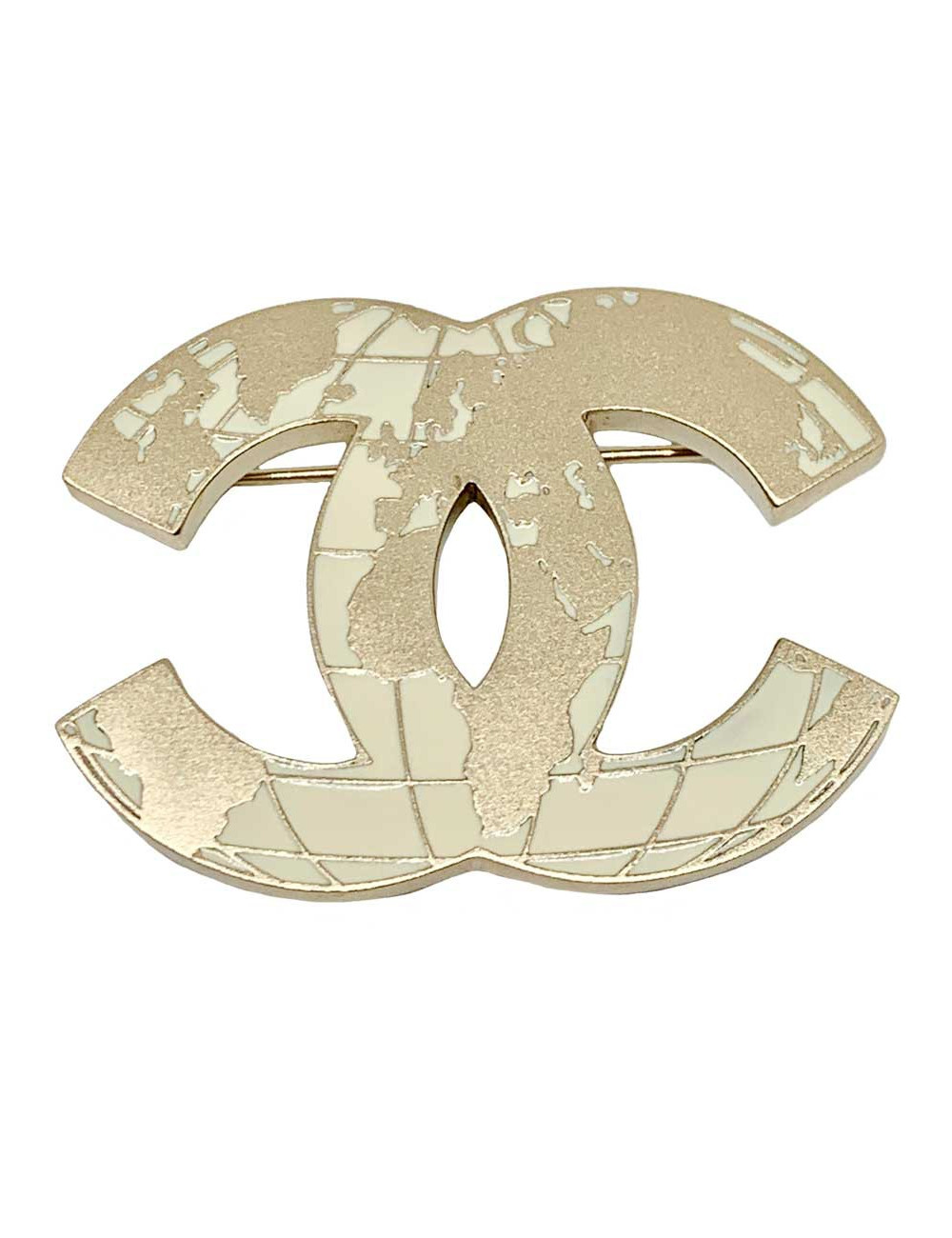 Broche mappe monde CC CHANEL