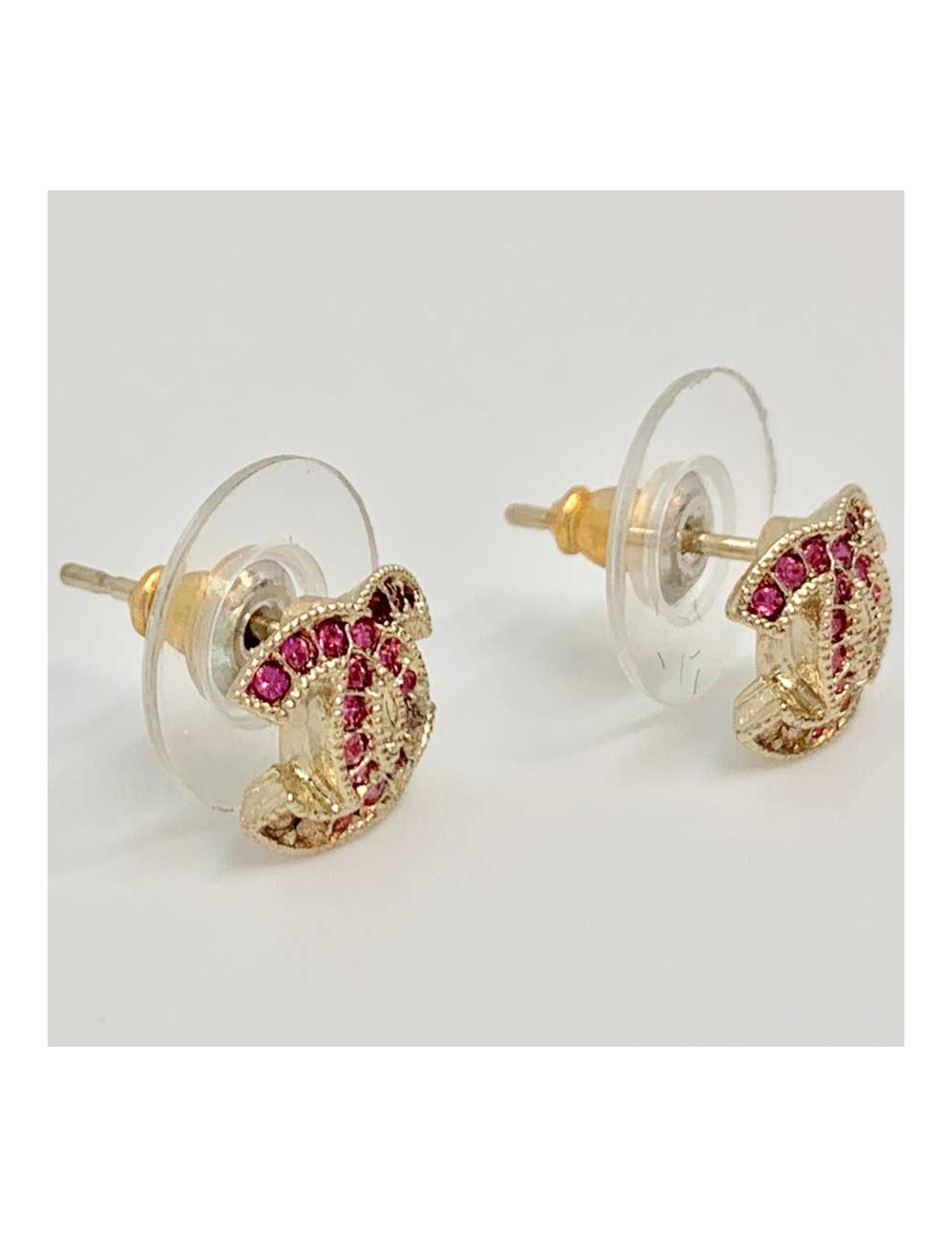 Clous strass CHANEL grenat