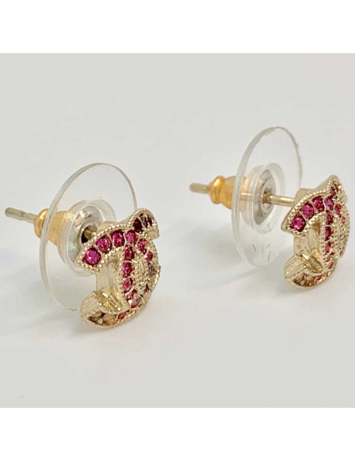 Clous strass CHANEL grenat