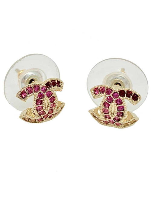 Clous strass CHANEL grenat
