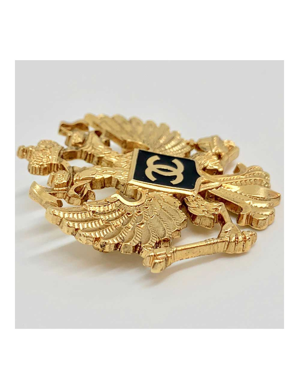 Broche Aigle CHANEL dorée collection PARIS-MOSCOU