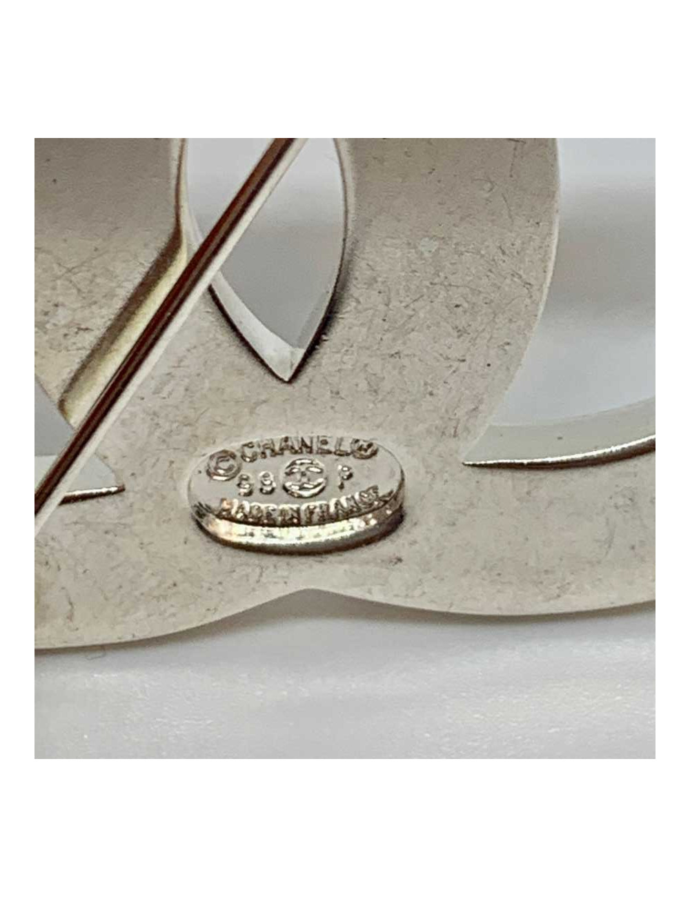 Broche CHANEL argent