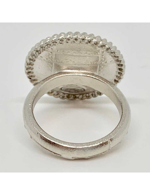 Bague CHANEL grise T51 CC en hologramme