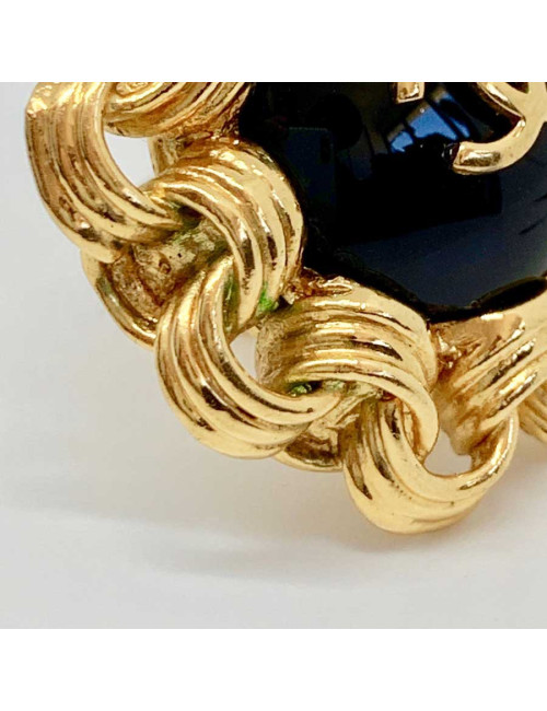 CHANEL Vintage earrings in gold and Pearly Pearl