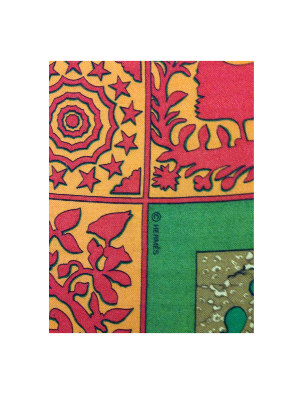 Châle HERMÈS cachemire et soie