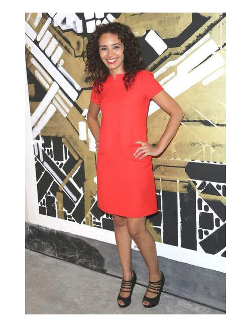 Robe COURREGES T 36 corail