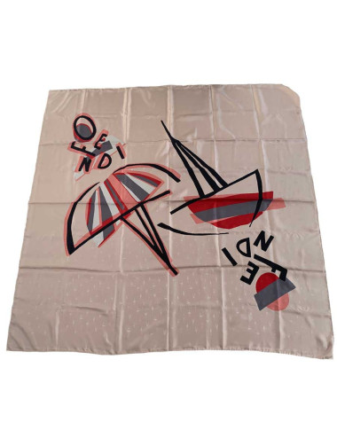 foulard FENDI extra large en soie 100%