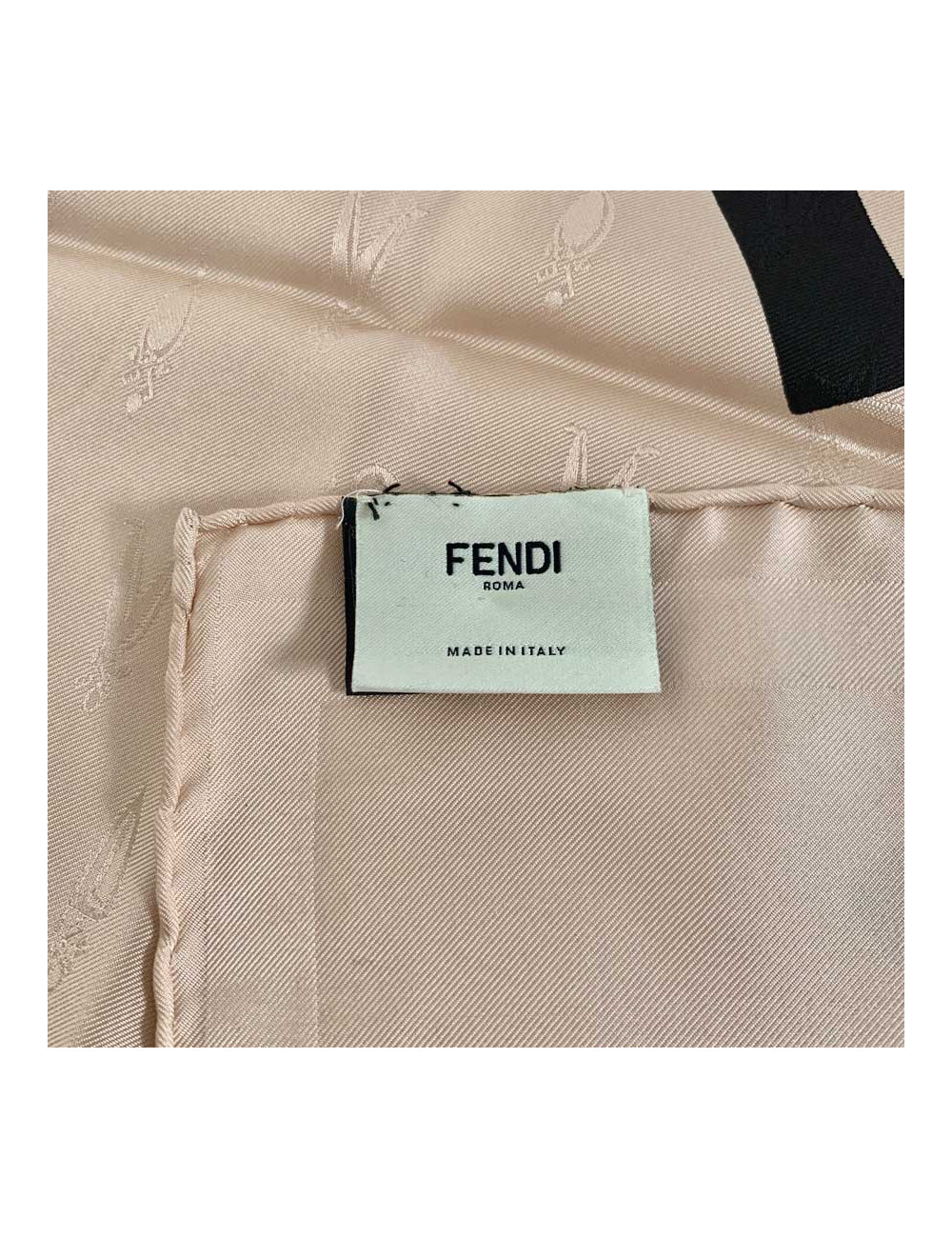 FENDI pink extra-large silk square scarf