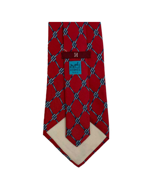 A NETTOYER Cravate Hermes rouge