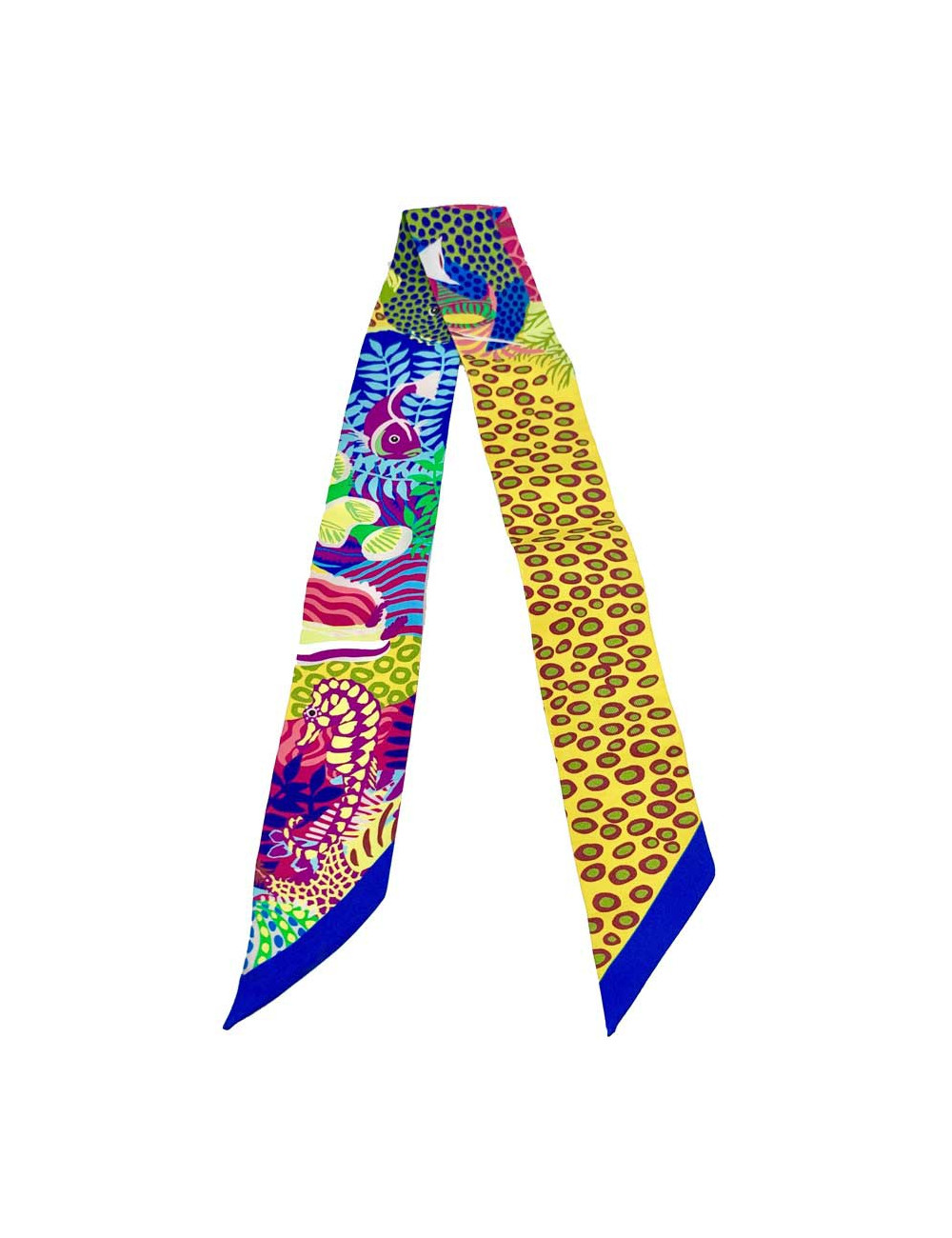 Twilly Under The Waves HERMES en soie multicolore