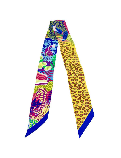 Twilly Under The Waves HERMES en soie multicolore