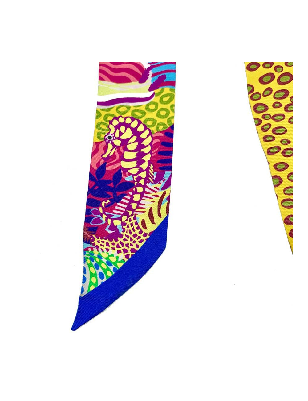 Twilly Under The Waves HERMES en soie multicolore