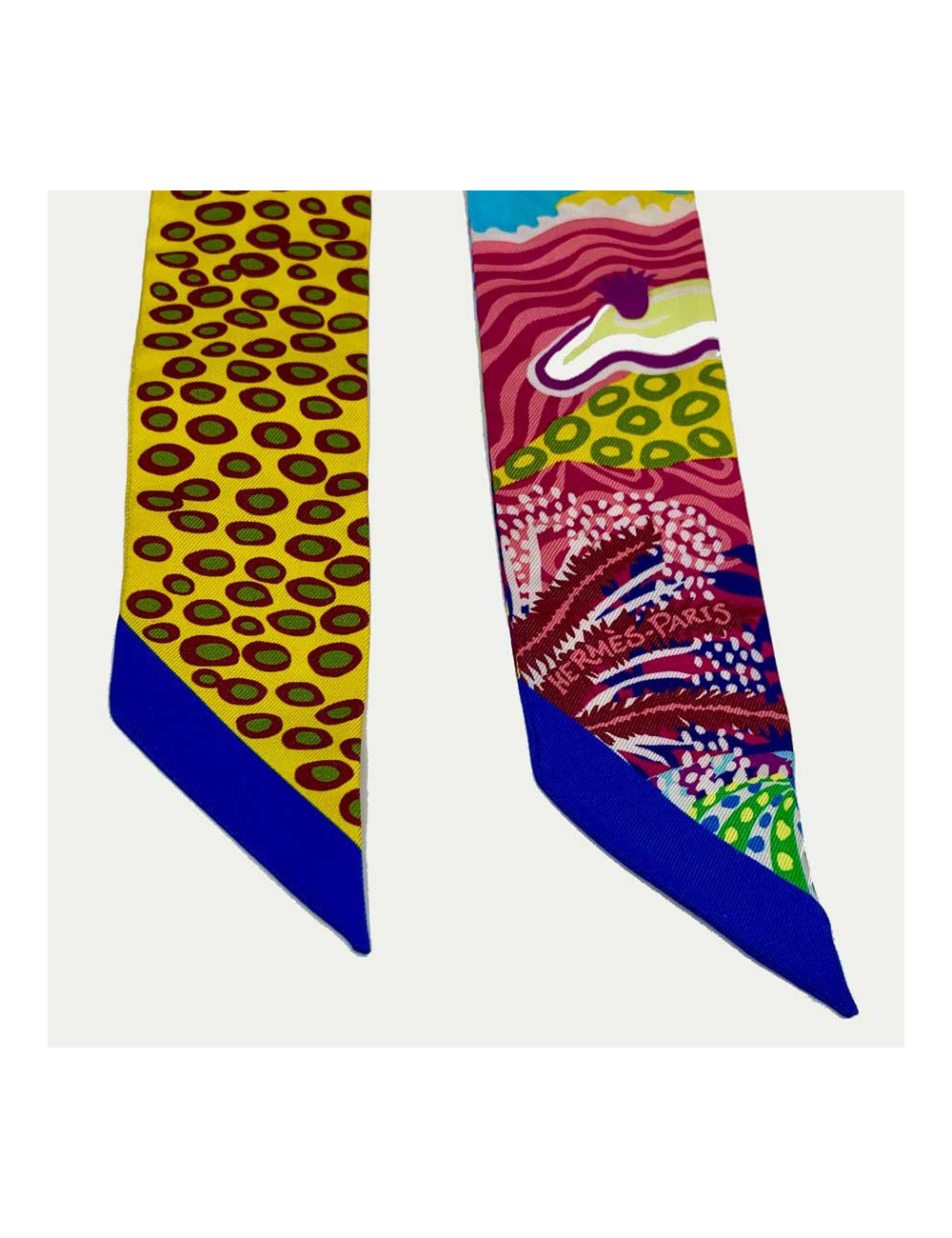 Twilly Under The Waves HERMES en soie multicolore