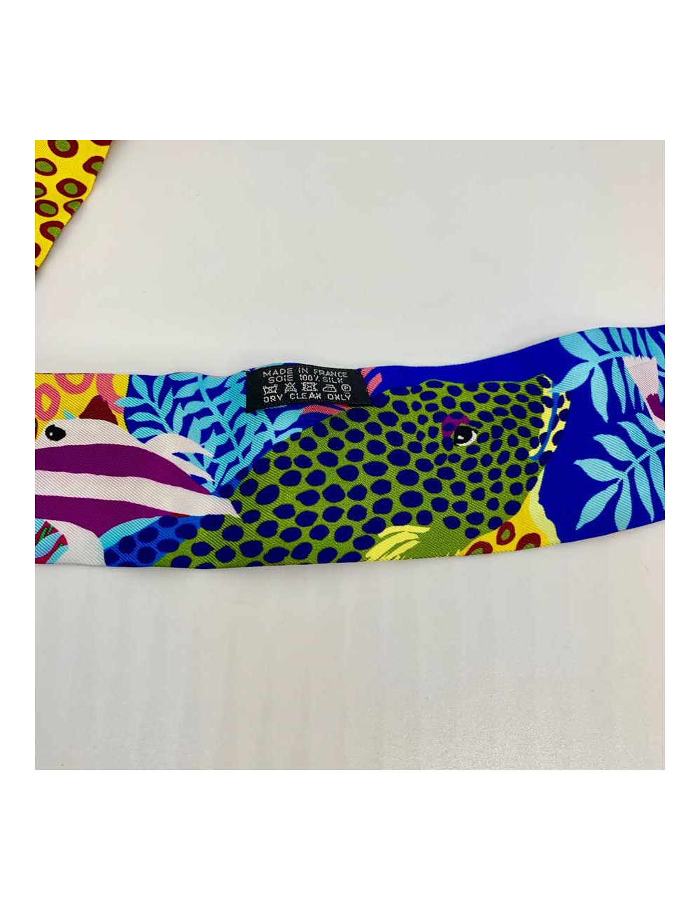 Twilly Under The Waves HERMES en soie multicolore