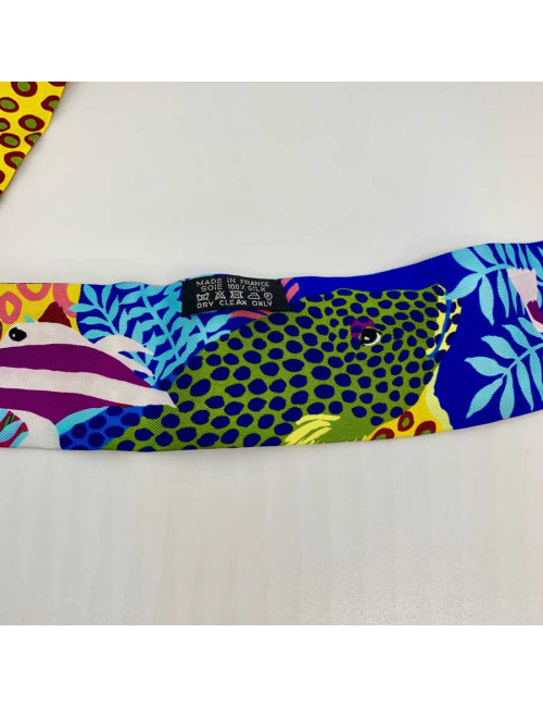 Twilly Under The Waves HERMES en soie multicolore
