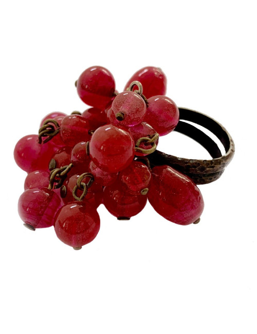 Bague MARGUERITE DE VALOIS pâte de verre