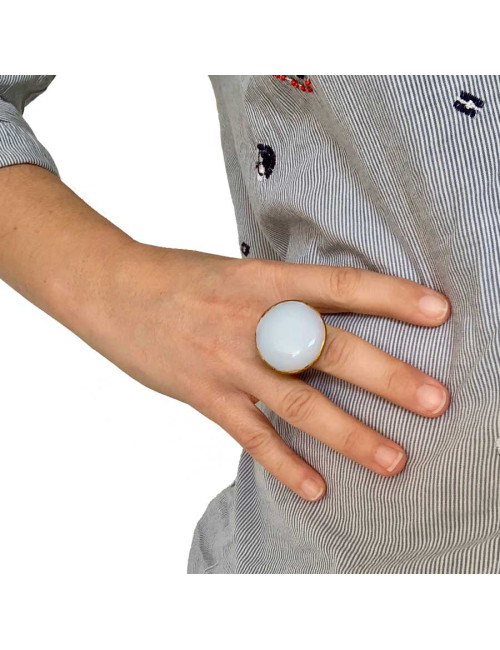 Bague MARGUERITE DE VALOIS pâte de verre