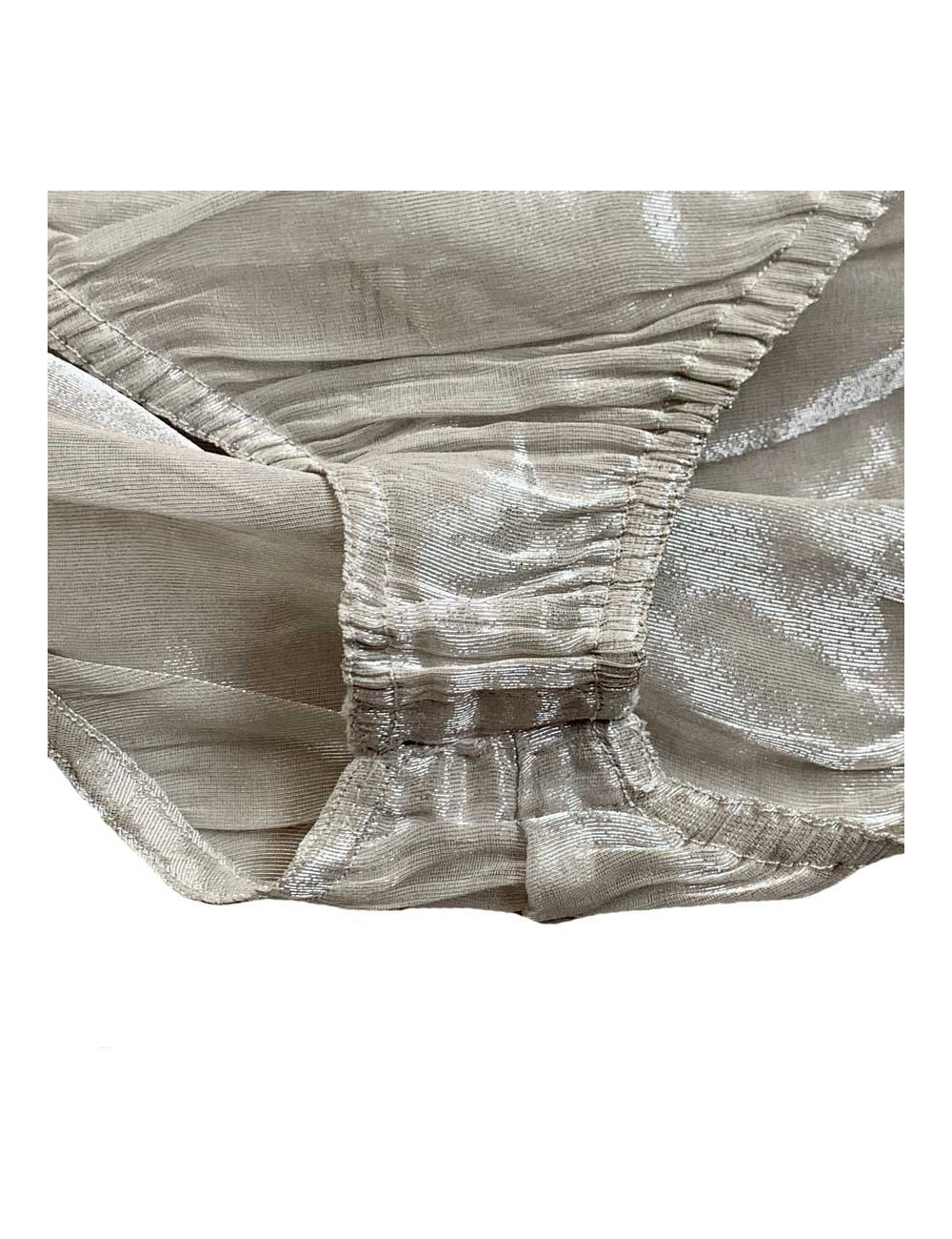 GIANNI VERSACE embroidered silver bodysuit