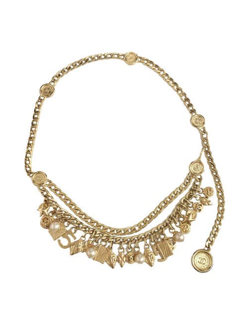 CHANEL Vintage Chain and Charms Necklace-Belt - Certified Occasion