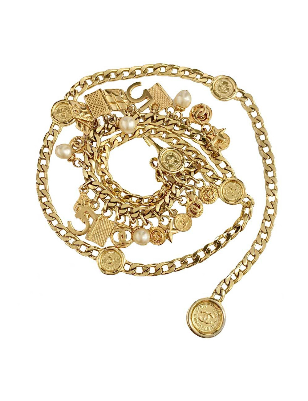 CHANEL Vintage Chain and Charms Necklace-Belt - Certified Occasion