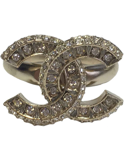 Bague CHANEL strass baguette