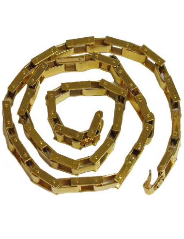 Ceinture CHANEL articulé vintage en métal doré 2