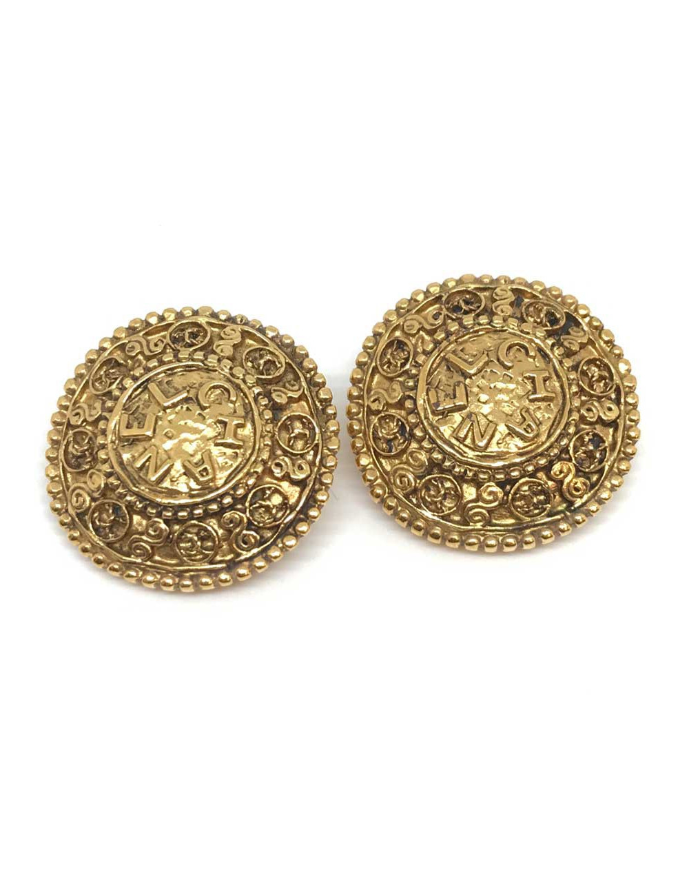 Boucles d'oreille CHANEL clips Vintage