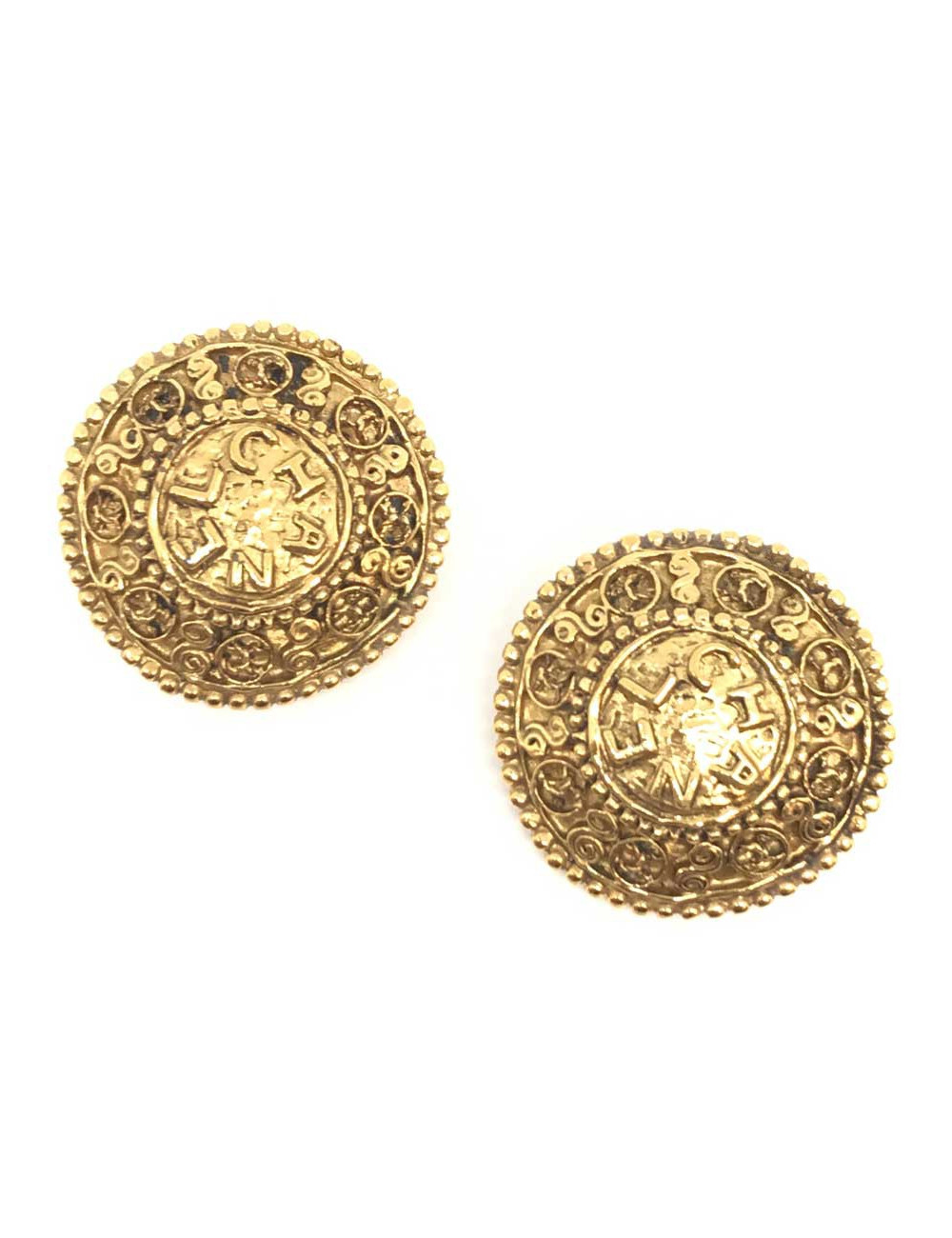 Boucles d'oreille chanel clips Vintage