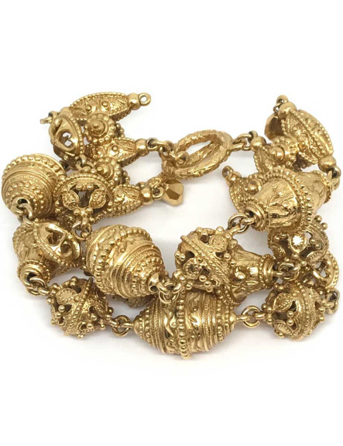 Bracelet triple rangs attribué CHRISTIAN DIOR vintage