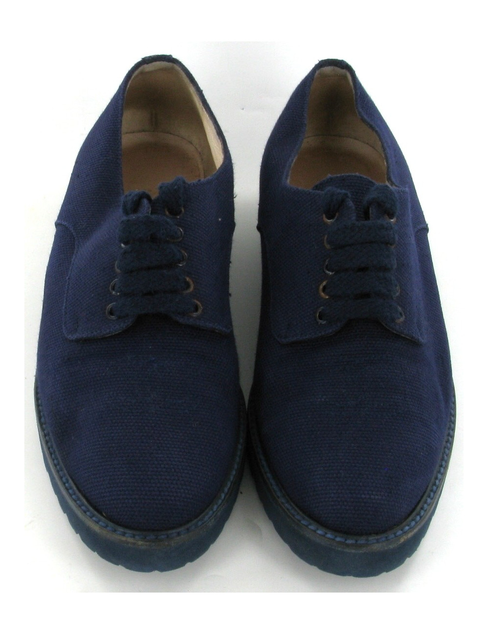 Chaussures CHANEL en toile bleue 