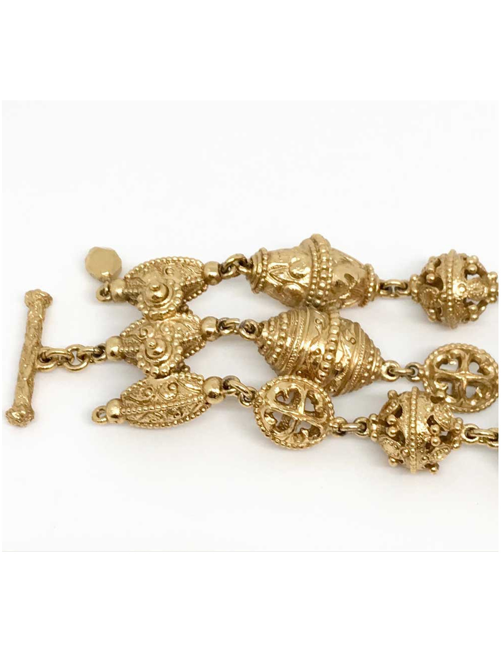 Bracelet triple rangs attribué CHRISTIAN DIOR