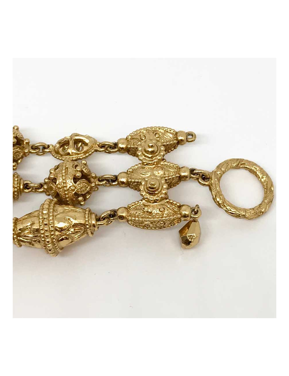 Bracelet triple rangs attribué CHRISTIAN DIOR vintage