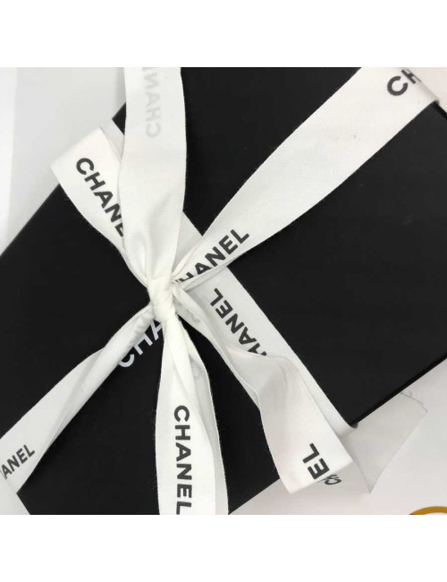 Sautoir multichaines et strass CHANEL argent