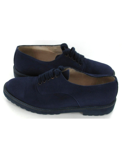 Chaussures CHANEL en toile bleue 