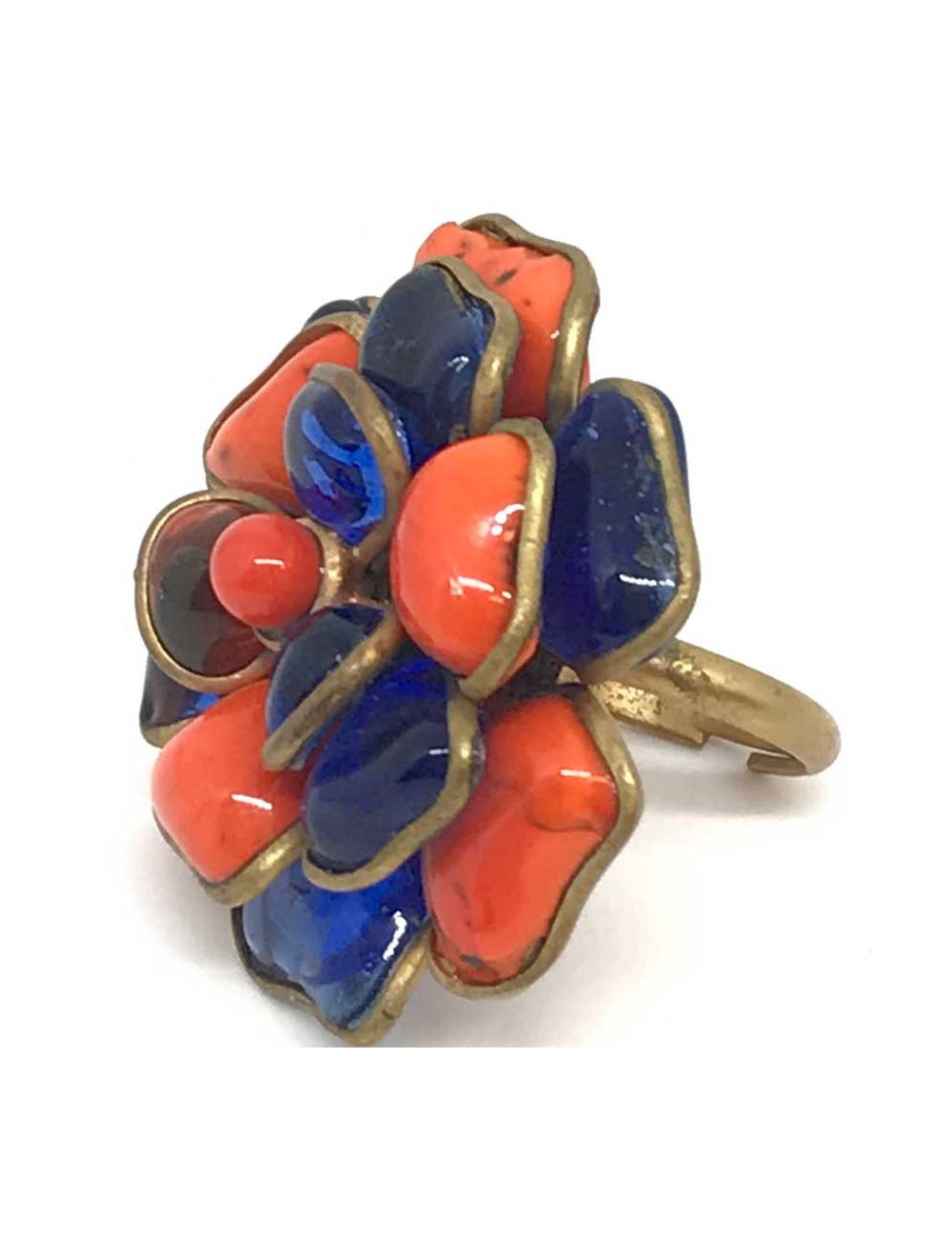 Bague MARGUERITE DE VALOIS pâte de verre