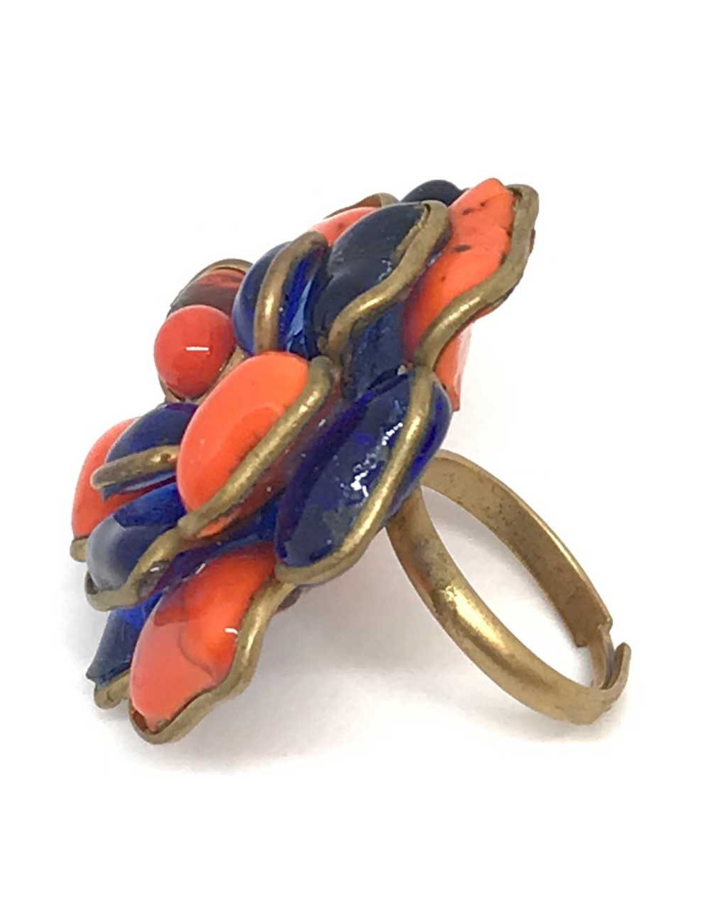 Bague MARGUERITE DE VALOIS pâte de verre